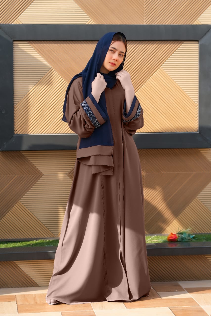 Brown Majestic Abaya