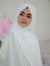 Nura White Layer Abaya