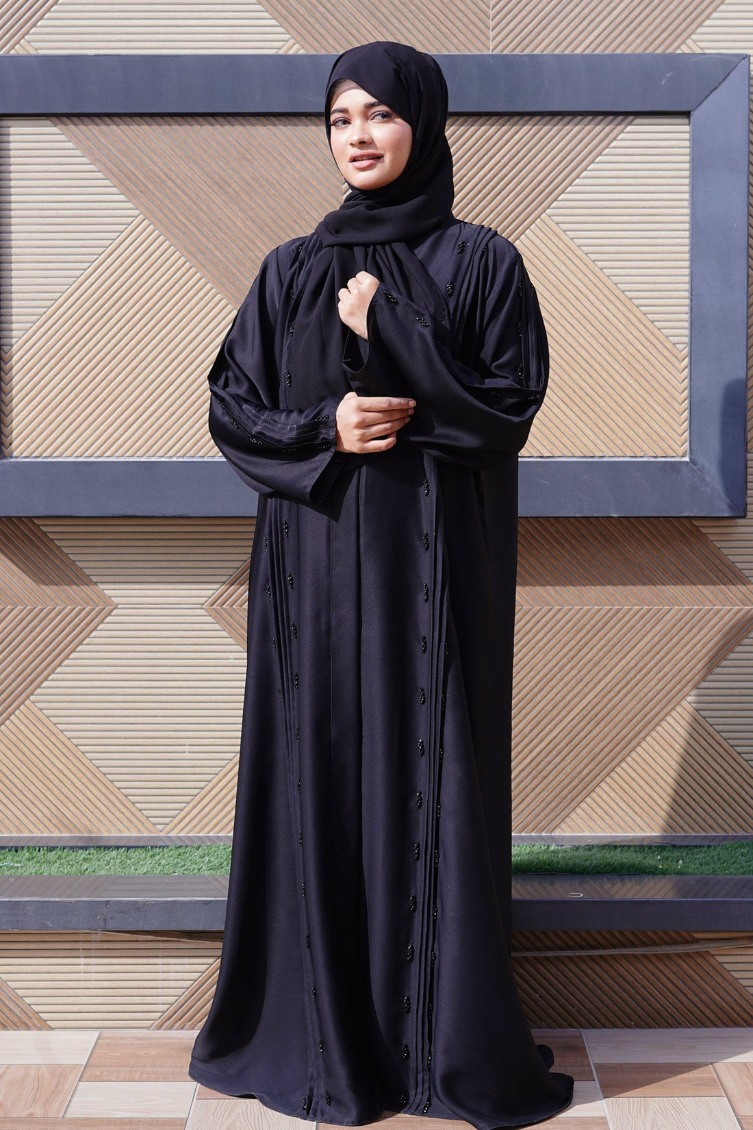 Midnight Cascade Abaya