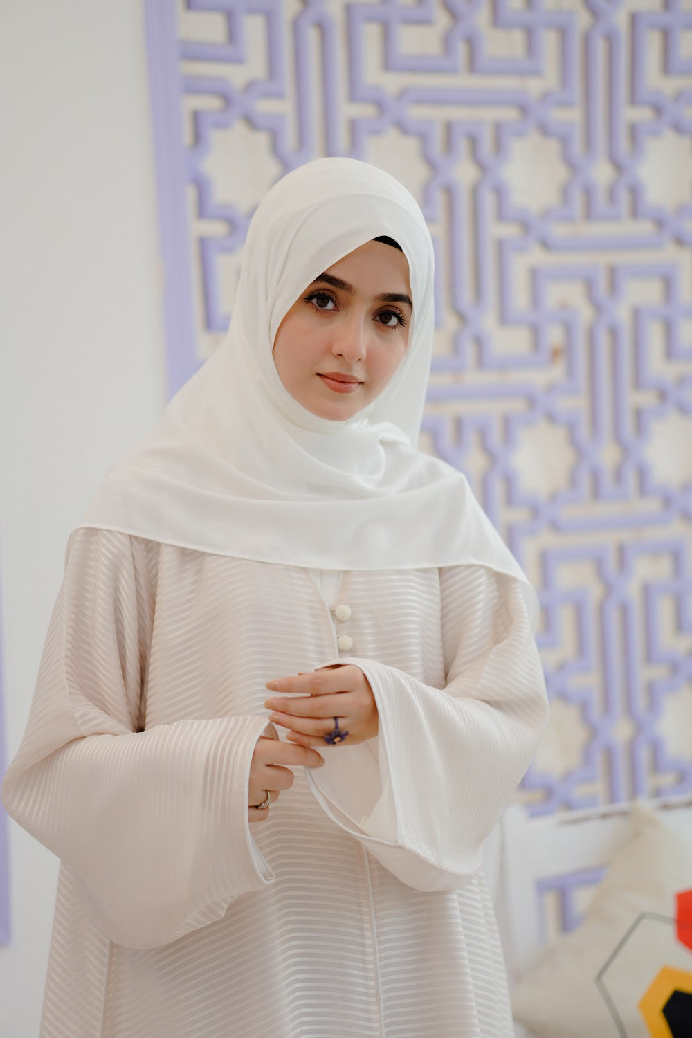 Nura Bisque Layer Abaya