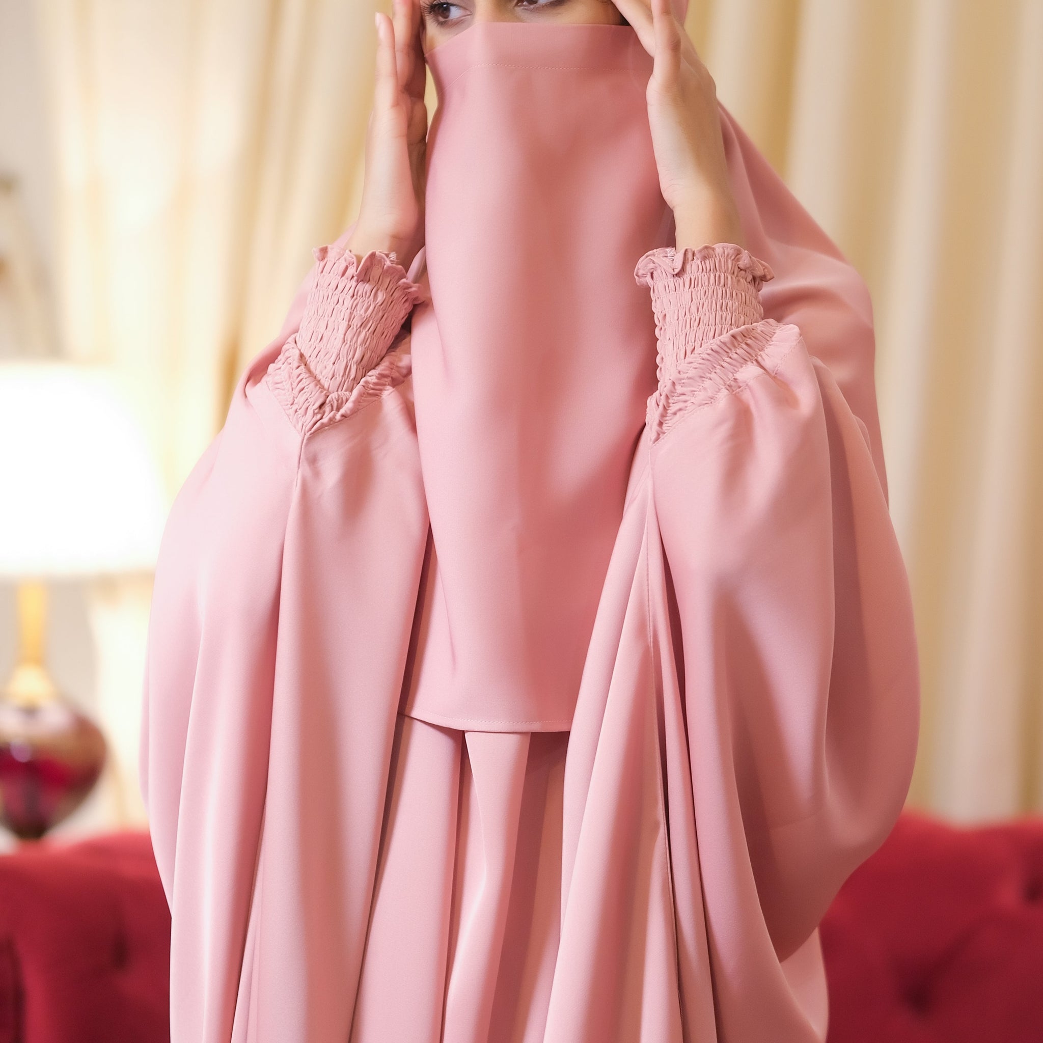 Pink French Jilbab