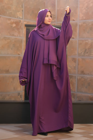 Purple Butterfly Abaya