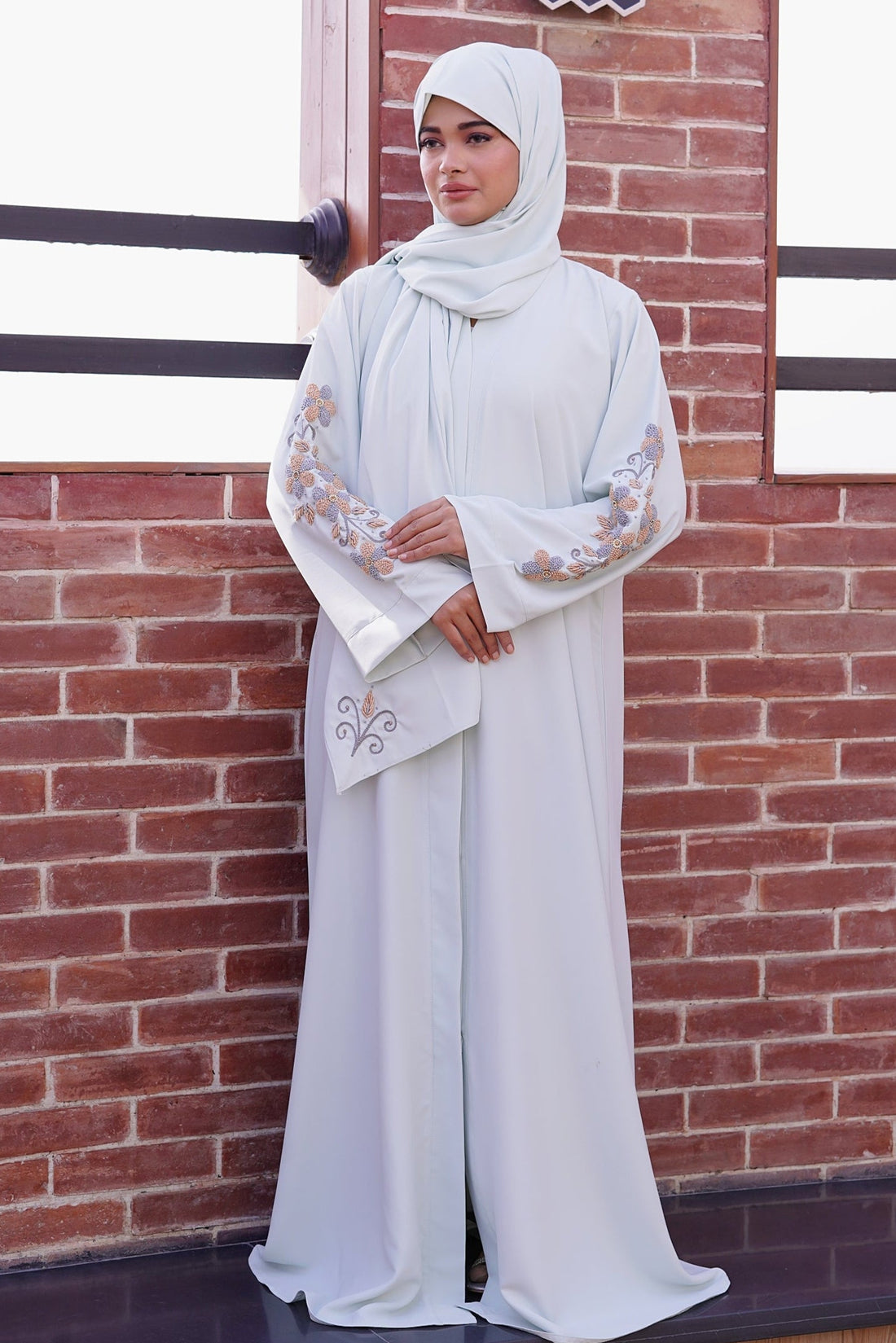 Sage Whisper Abaya