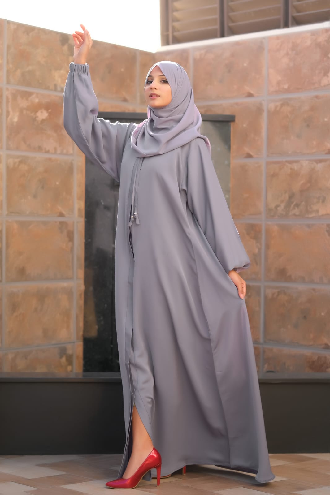 Silver Mist Abaya